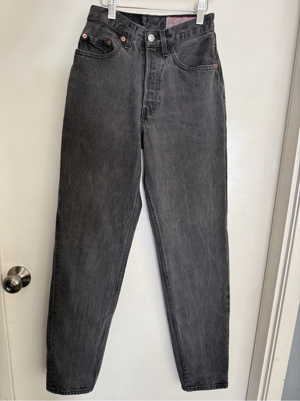 GUVC Rare Women’s Levi’s Black Washed Jeans 901 Size 26X32